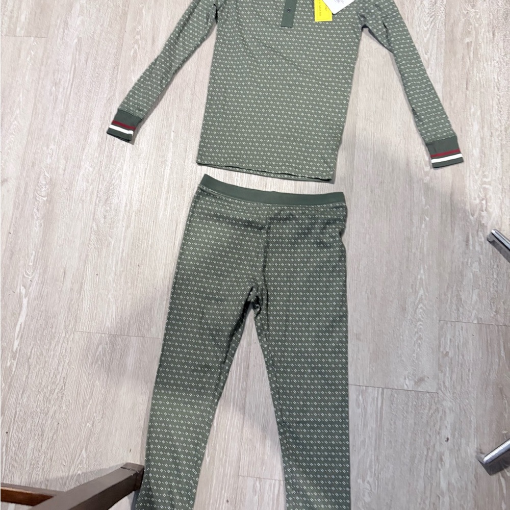Magnolia Olive Green Kids Pajama Set